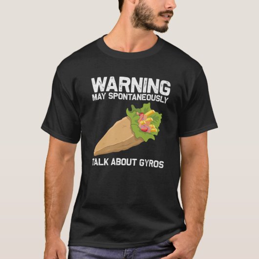 Funny Gyros voor mannen Gyro Vlees Pita Doner Keb T-shirt (Voorkant)