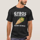 Funny Gyros voor mannen Gyro Vlees Pita Doner Keb T-shirt (Voorkant)