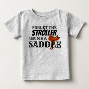Funny "Haal me een zadel" Cowboy Baby