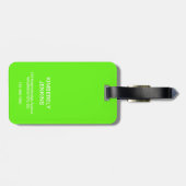 Funny Haal me hier weg| Personeel reizen Bagagelabel (Achterkant horizontaal)