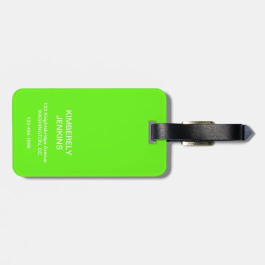 Funny Haal me hier weg| Personeel reizen Bagagelabel (Achterkant horizontaal)