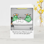 Funny Haal snel goed Wenskaart Kaart (Gele Bloem)