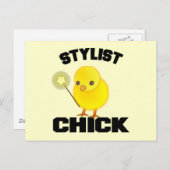 Funny Haarstylist Chick Briefkaart (Voorkant / Achterkant)