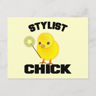 Funny Haarstylist Chick Briefkaart