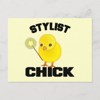 Funny Haarstylist Chick Briefkaart