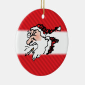 Funny Hackin Smoker Santa Ornament (Rechts)
