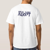 FUNNY HAHA zegt dat ECHTE MANNEN VASTSTELLEN! T-shirt (Achterkant)