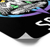 Funny Hail Gay Satan LGBT Gothic Gay Pride Baphome Poster (Hoek)