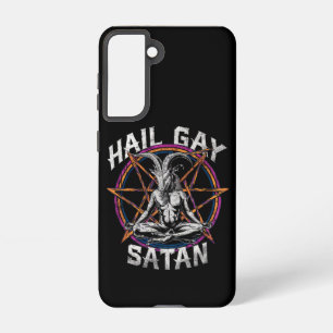 Funny Hail Gay Satan LGBT Gothic Gay Pride Baphome Samsung Galaxy Hoesje