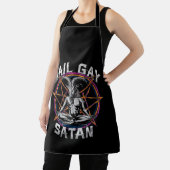 Funny Hail Gay Satan LGBT Gothic Gay Pride Baphome Schort (Insitu)