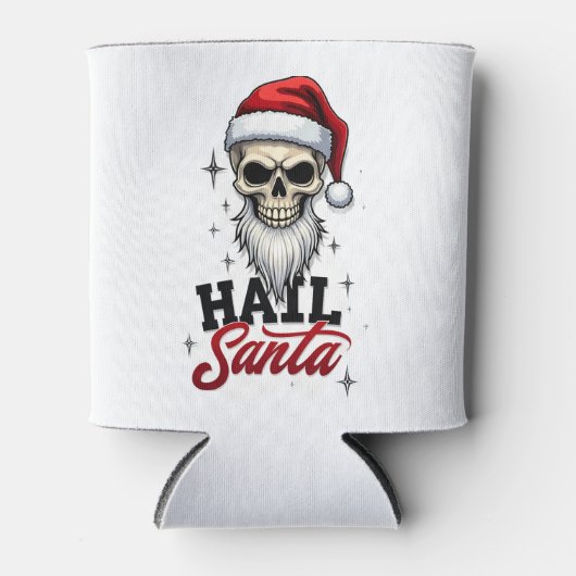 Funny Hail Santa Claus Skull Skeleton Antichrist C Blikjeskoeler (Voorkant)
