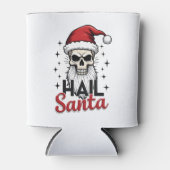 Funny Hail Santa Claus Skull Skeleton Antichrist C Blikjeskoeler (Voorkant)