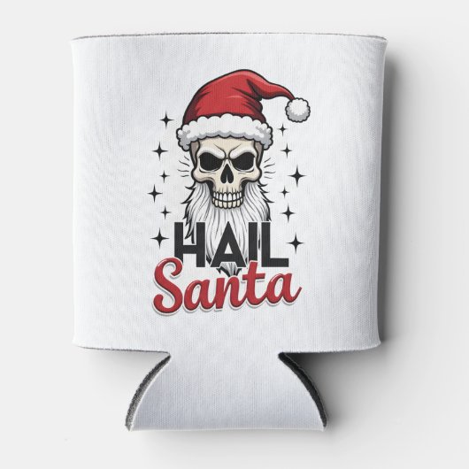 Funny Hail Santa Claus Skull Skeleton Antichrist C Blikjeskoeler (Voorkant)