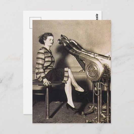  Funny Hair Dryer Briefkaart (Voorkant / Achterkant)