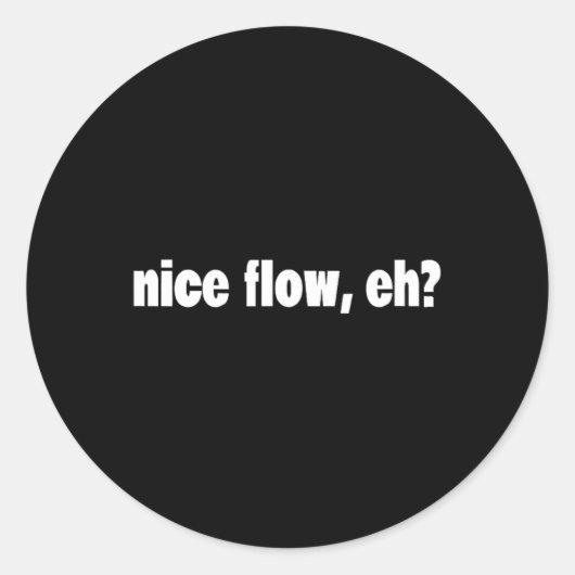 Funny Hair Meme - Sport - Hockeyhaar - Flow Ronde Sticker (Voorkant)