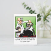 Funny Hair Regroising Humor Briefkaart (Staand voorkant)