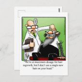 Funny Hair Regroising Humor Briefkaart (Voorkant / Achterkant)