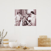 Funny Hair Salon Poster (Keuken)