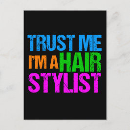 Funny Hair Stylist Briefkaart