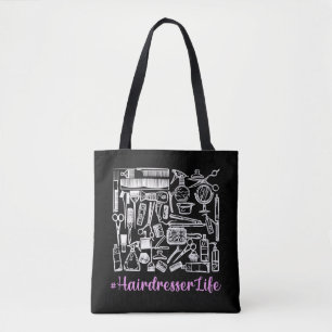 Funny Hair Stylist Equipment Hairdresser Tote Bag
