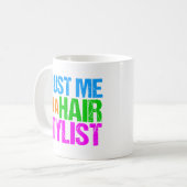 Funny Hair Stylist Koffiemok (Voorkant links)