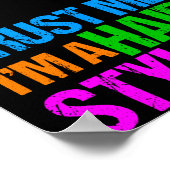 Funny Hair Stylist Poster (Hoek)