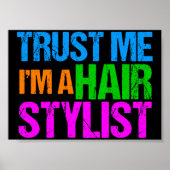 Funny Hair Stylist Poster (Voorkant)