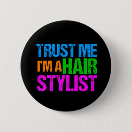Funny Hair Stylist Ronde Button 5,7 Cm