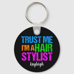 Funny Hair Stylist Sleutelhanger