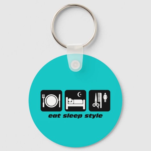 Funny hair stylist sleutelhanger (Voorkant)