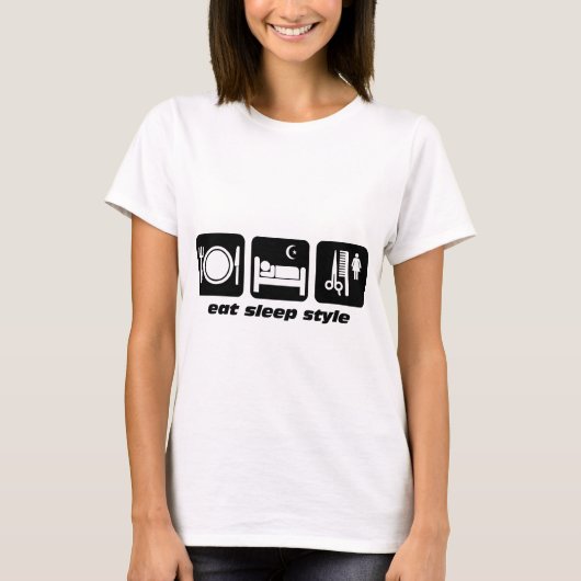 Funny hair stylist t-shirt (Voorkant)