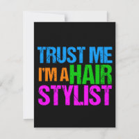 Funny Hair Stylist vertrouw me dat ik een Haarstyl