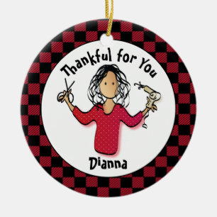 Funny Hairdresser Gift - Bedankt voor je schoonhei Keramisch Ornament