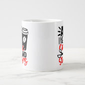 Funny Hairdresser Hair Salon Stylist Cosmetoloog Grote Koffiekop (Voorkant)