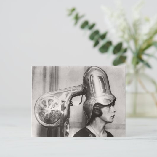 Funny  Hairdryer Briefkaart (Staand voorkant)