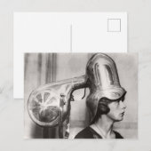 Funny  Hairdryer Briefkaart (Voorkant / Achterkant)