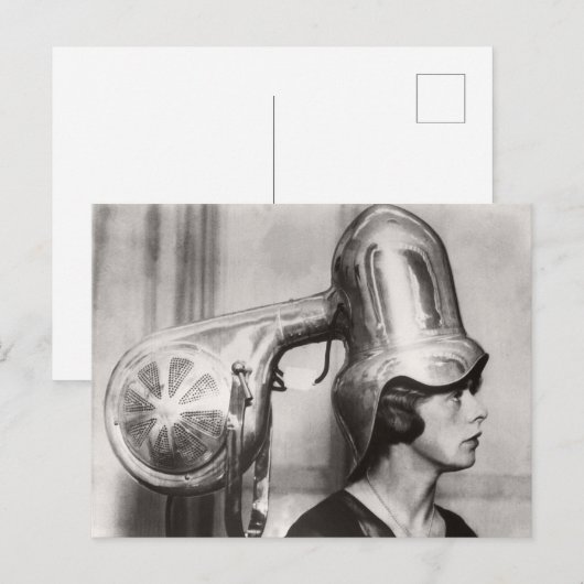 Funny  Hairdryer Briefkaart (Voorkant / Achterkant)