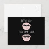 Funny Hairless Baldy Guy Skin Head Mannen Hairlo Briefkaart (Voorkant / Achterkant)