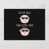 Funny Hairless Baldy Guy Skin Head Mannen Hairlo Briefkaart (Voorkant)