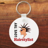Funny Hairstyist Sleutelhanger (Voorkant)