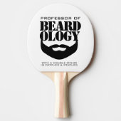 Funny Hairy Professor Beardology Tafeltennisbatje (Voorkant)