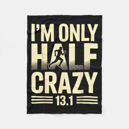 Funny Half Marathon Art For Men Women 13.1 Maratho Fleece Deken (Voorkant)