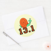 Funny half marathon ronde sticker (Envelop)