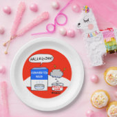 Funny Hallelujah Cartoon Christelijke kerk Picnic Papieren Bordje (Feest)