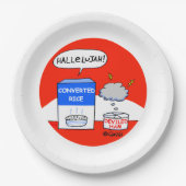 Funny Hallelujah Cartoon Christelijke kerk Picnic Papieren Bordje (Voorkant)