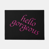 Funny Hallo Glanter Glitter Deurmat (Voorkant)