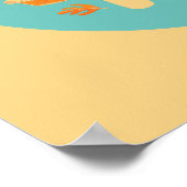 Funny Hallo Good Pie Pastel Kitchen Typography Art Poster (Hoek)