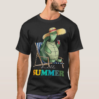 Funny Hallo Summer Turtle Summertime T-shirt