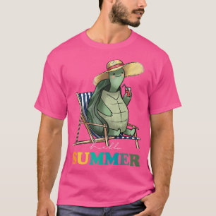 Funny Hallo Summer Turtle Summertime Vacation T-shirt