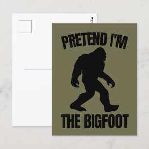 Funny Halloween 2020 - Ik ben de Bigfoot Briefkaart